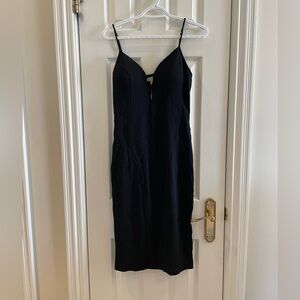 Elegant Black Spaghetti Strap Dress